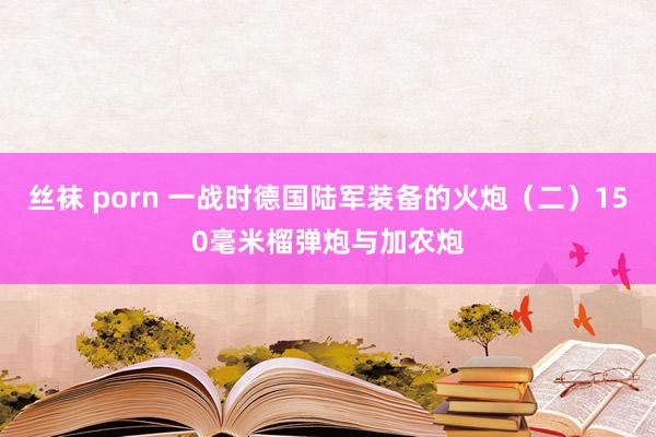 丝袜 porn 一战时德国陆军装备的火炮（二）150毫米榴弹炮与加农炮