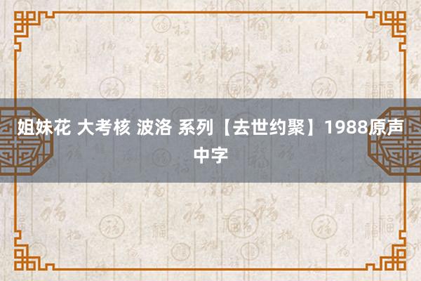 姐妹花 大考核 波洛 系列【去世约聚】1988原声中字